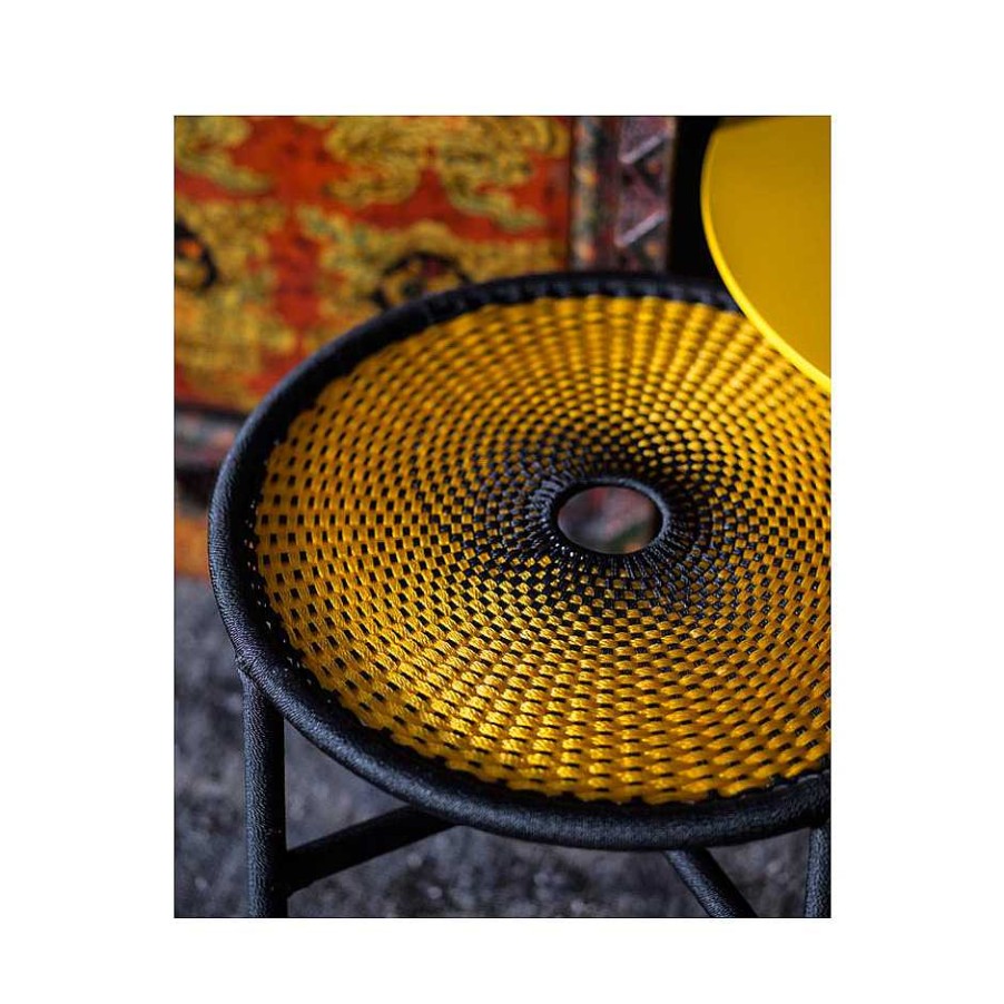 Moroso Coffee Tables | M'Afrique Banjooli Bistrot Table | Yellow-Black