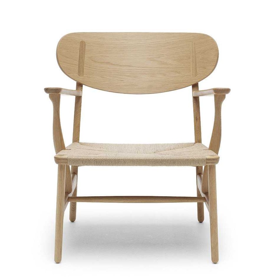 Carl Hansen & Søn Single Armchairs | Ch22 | Chair | Oiled Oak - Natural Paper Cord