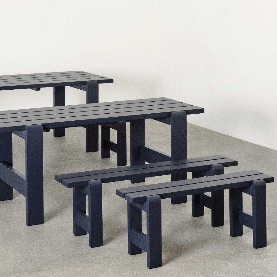 HAY Outdoor Chairs | Weekday Bench | Bench | Steel Blue