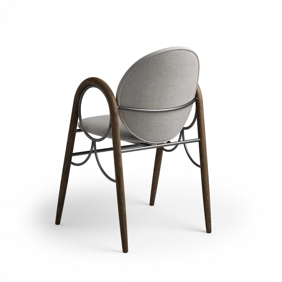 Brdr. Krüger Chairs | Arkade Chair | Fumed Oiled Oak/Light Grey Fabric