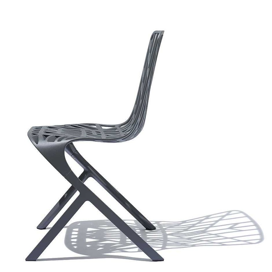 Knoll Outdoor Chairs | Washington Skeleton Chair| Outdoor Chair | Anthracite