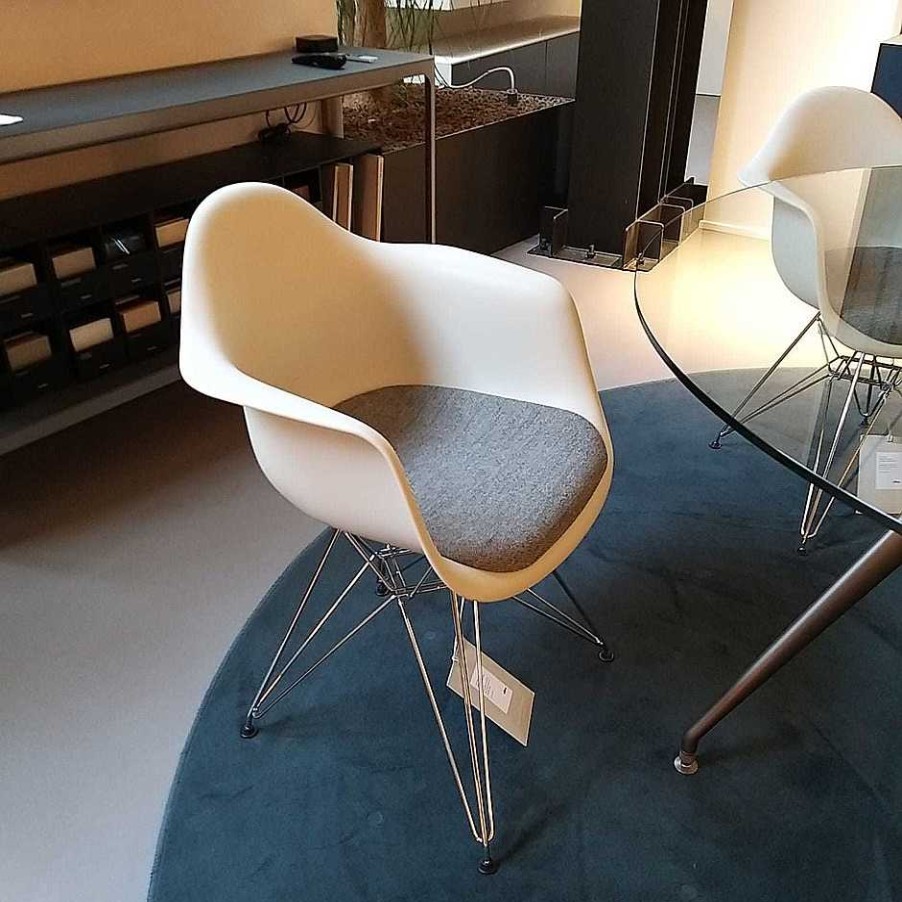 Vitra Chairs | Eames Plastic Armchair Dar| Pebble