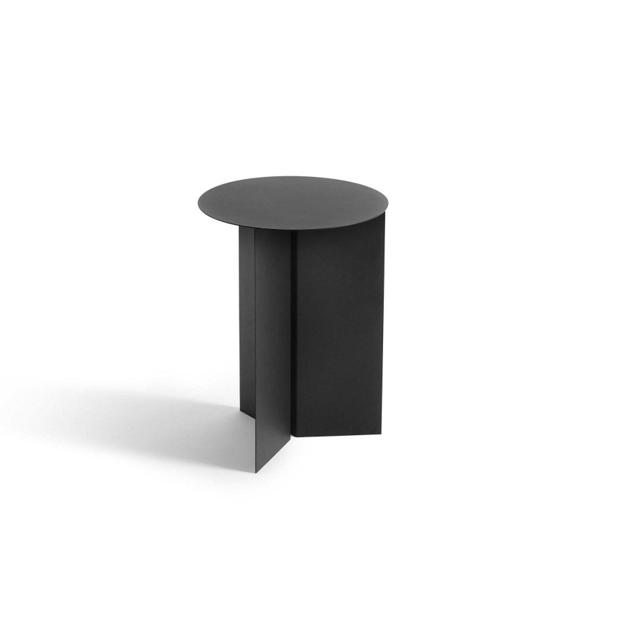 HAY Coffee Tables | Slit Table Round High | High Round Table | Black