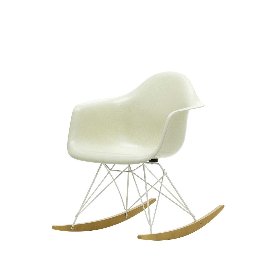 Vitra Chairs | Eames Fiberglass Armchair Rar | Rocking Chair | Parchment