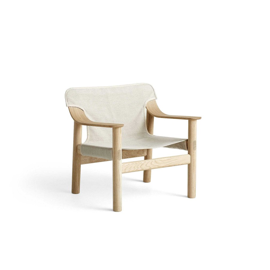 HAY Single Armchairs | Bernard | Armchair | Oak - Raw Canvas