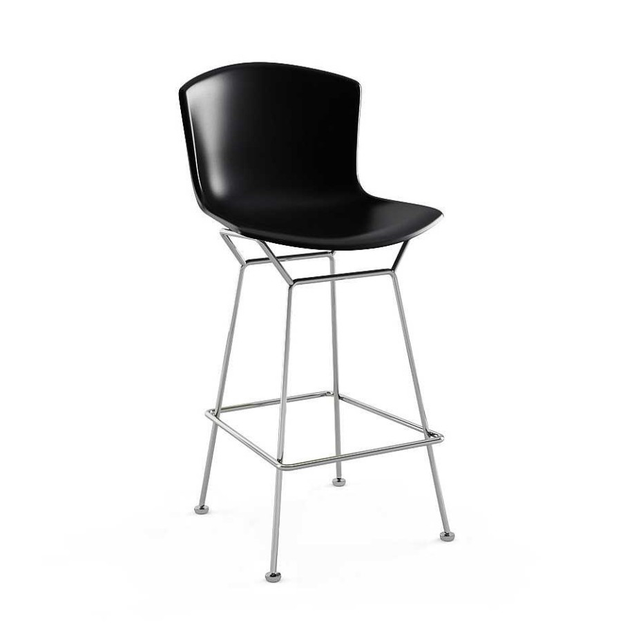 Knoll Stools | Bertoia Plastic Bar Stool | Chrome/Black