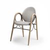 Brdr. Krüger Chairs | Arkade Chair | White Oiled Oak/Light Grey Fabric