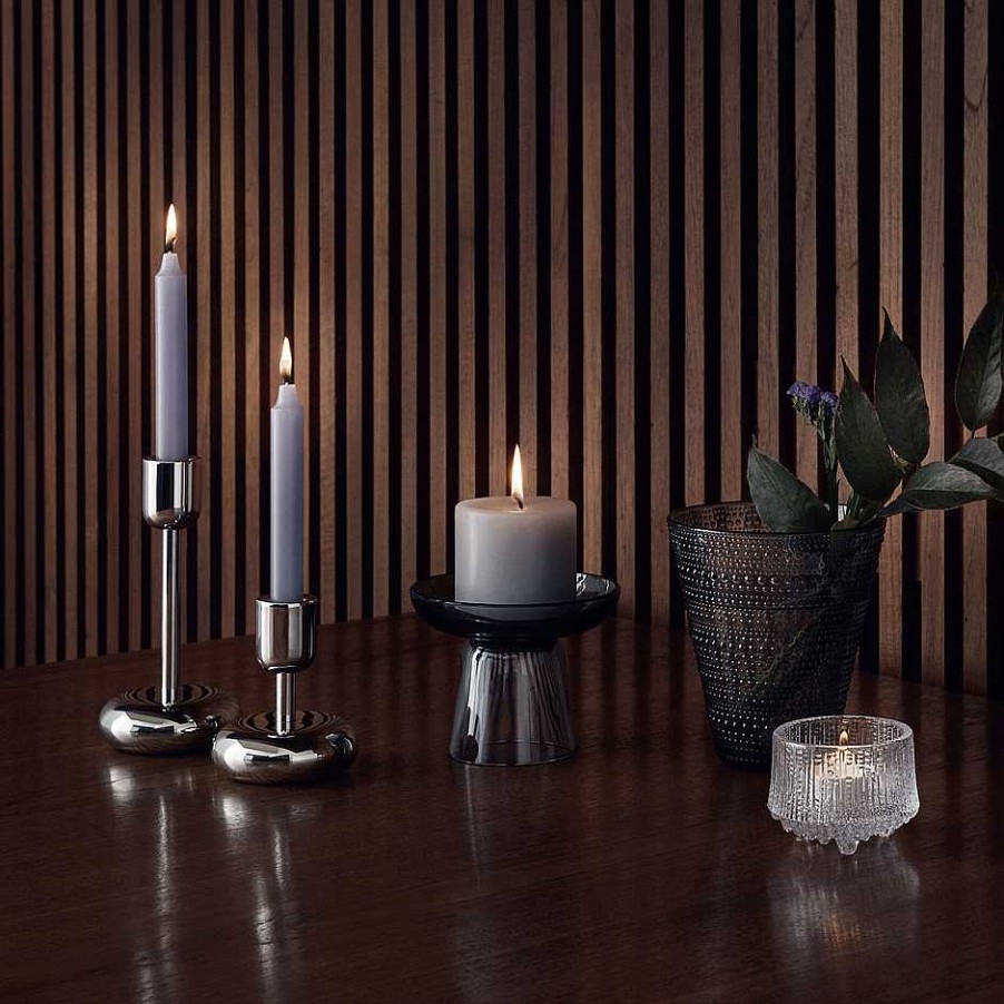 Iittala Decoration | Nappula Candle Holder | Steel - 183Mm