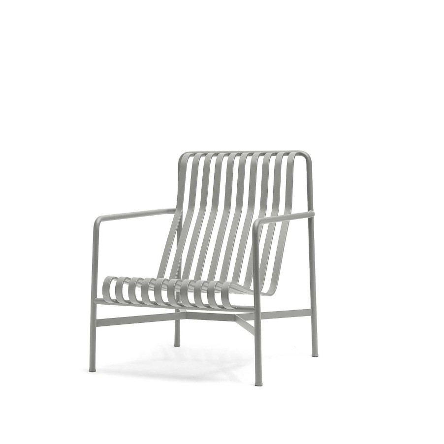 HAY Sofas And Armchairs | Palissade Lounge Chair High | Sky Grey