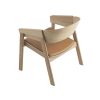 Muuto Single Armchairs | Cover Lounge Chair | Oak/Cognac Leather