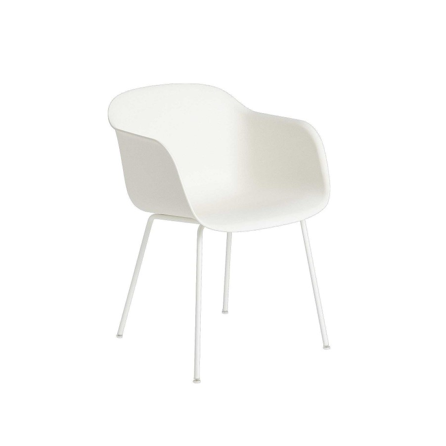 Muuto Chairs | Fiber Tube Base | Dining Chair | White