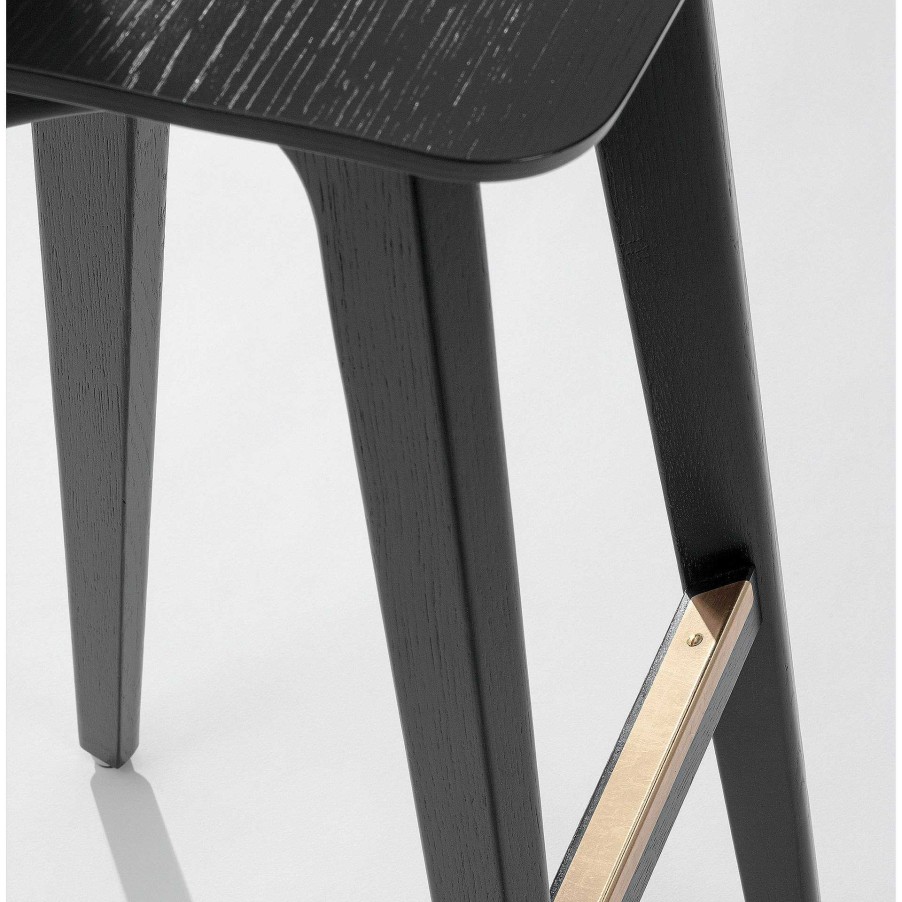 Zeitraum Stools | Morph Bar | Oak Stained Graphite Black