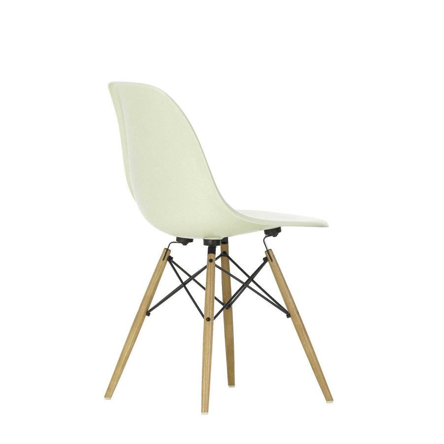 Vitra Chairs | Eames Plastic Chairs Dsw | Ash Honey Tone Base - Pebble