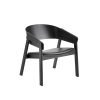 Muuto Single Armchairs | Cover Lounge Chair | Blackoak/Leather