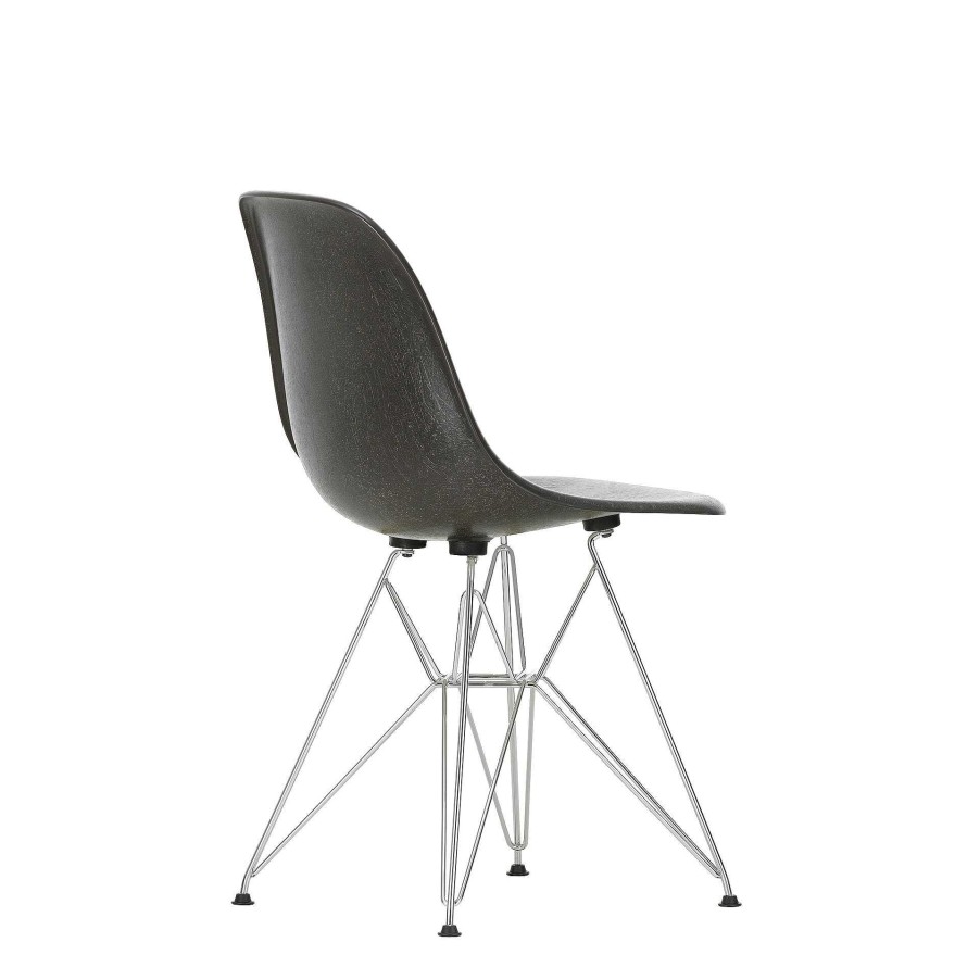 Vitra Chairs | Eames Fiberglass Side Chair Dsr - Eames Elephant Hide Grey - Chrome