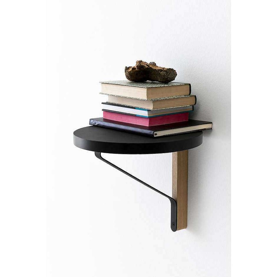 Artek Shelves | Kaari Wall Shelf Round | Black Oak