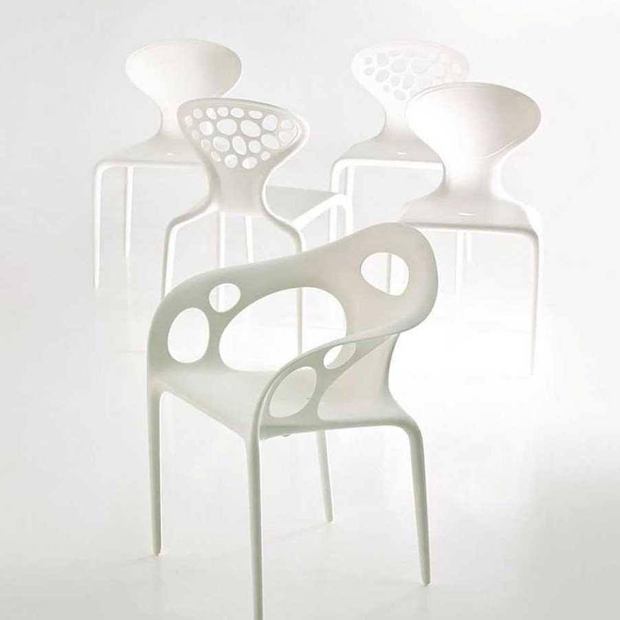 Moroso Outdoor Chairs | Supernatural Small Armchair | Outdoor | Pure White