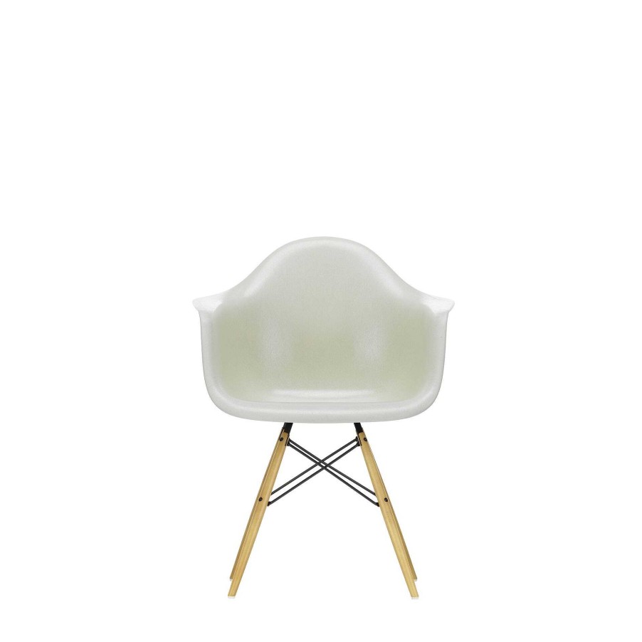 Vitra Chairs | Eames Fiberglass Armchairs Daw | Eames Parchment - Yellow Maple