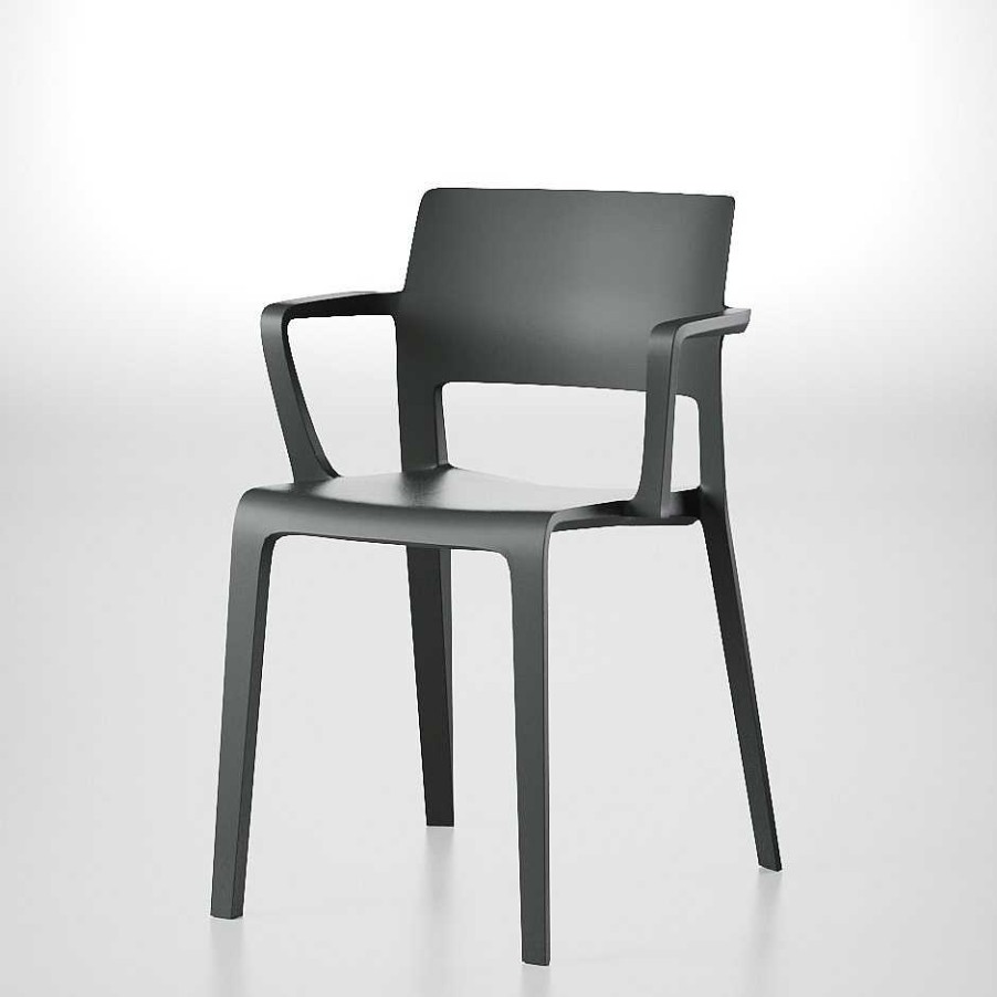 Arper Chairs | Juno 02 Armchair | Armchair | Anthracite