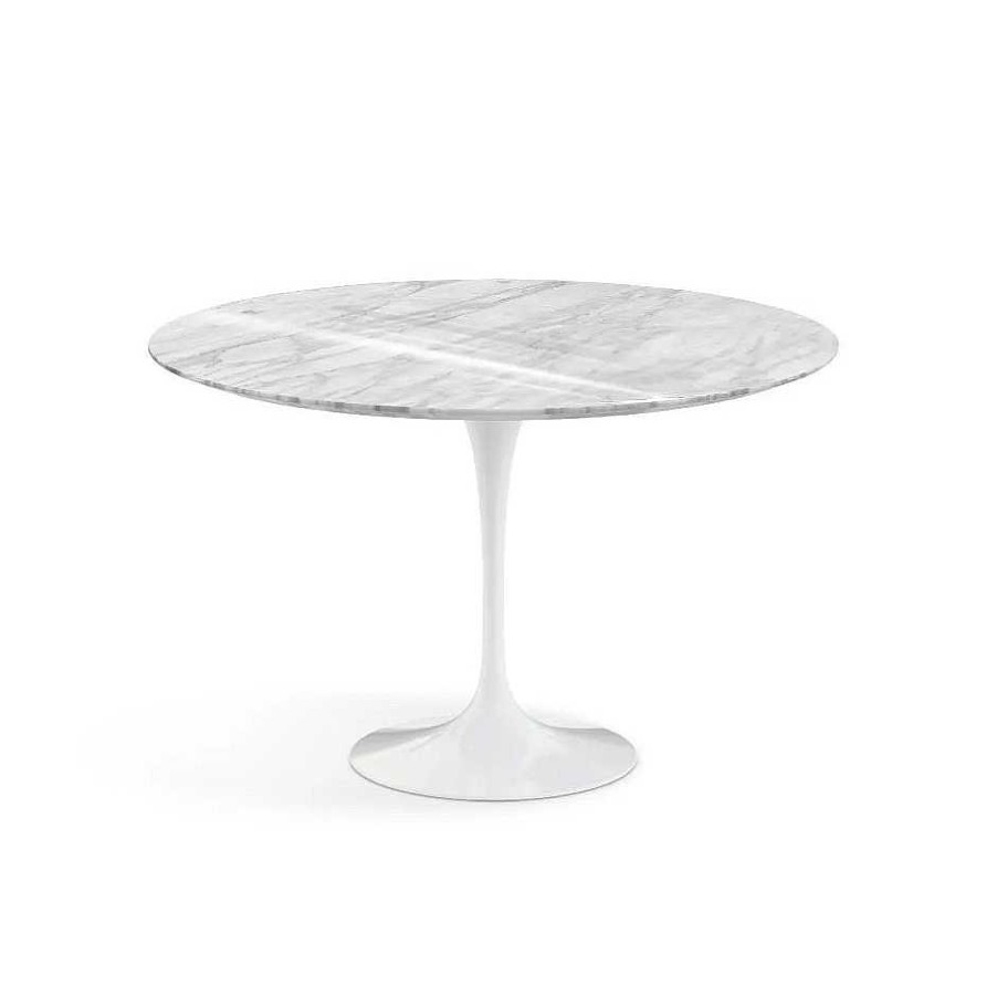 Knoll Dining Tables | Saarinen Tulip Table | Round Table | Statuarietto Marble Shiny Finish