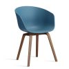 HAY Chairs | Aac 22 Chair | Walnut/Azure Blue