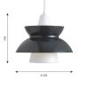 Louis Poulsen Pendant Lights | Doo-Wop | Pendant Lamp | Dark Grey