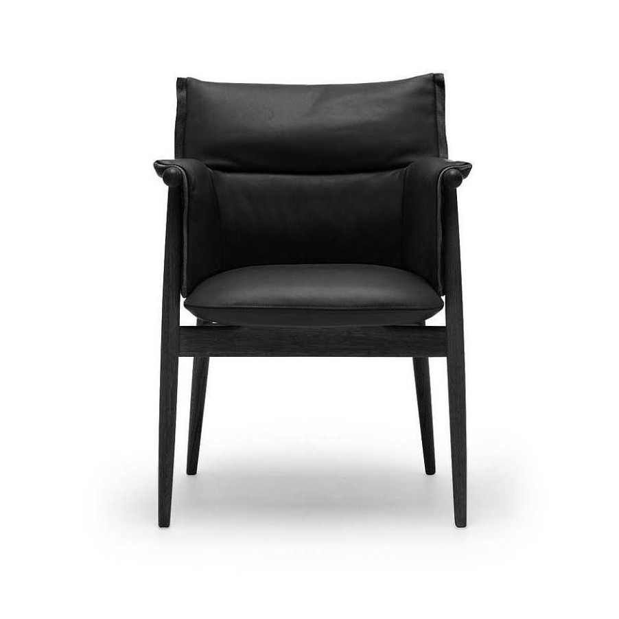 Carl Hansen & Søn Single Armchairs | E005 Embrace Armchair | Oak - Pelle Nera