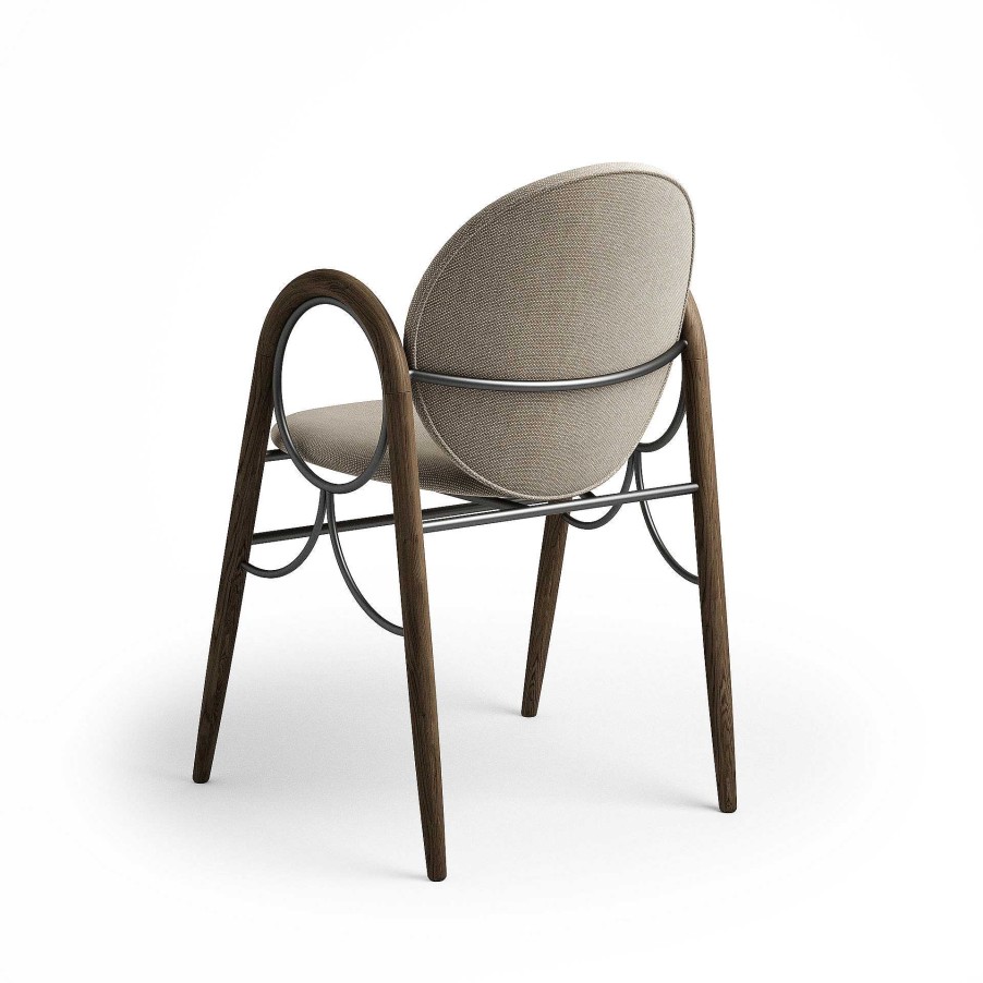 Brdr. Krüger Chairs | Arkade Chair | Fumed Oak/Cream Fabric