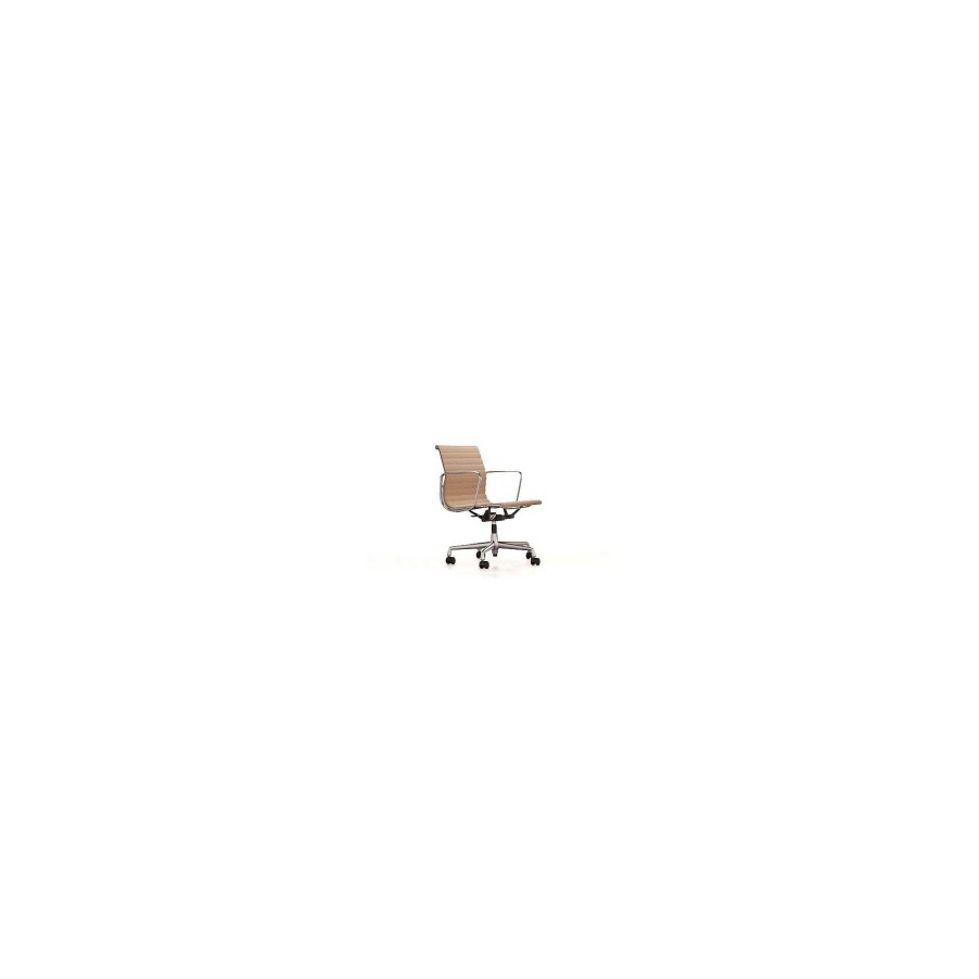 Vitra Office Chairs | Aluminium Chair Ea 117 | Cognac / Ivory