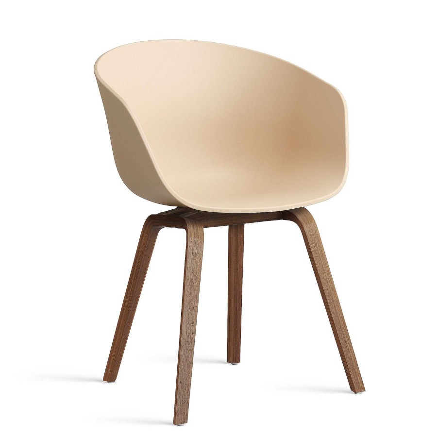 HAY Chairs | Aac 22 Chair | Walnut/Pale Peach