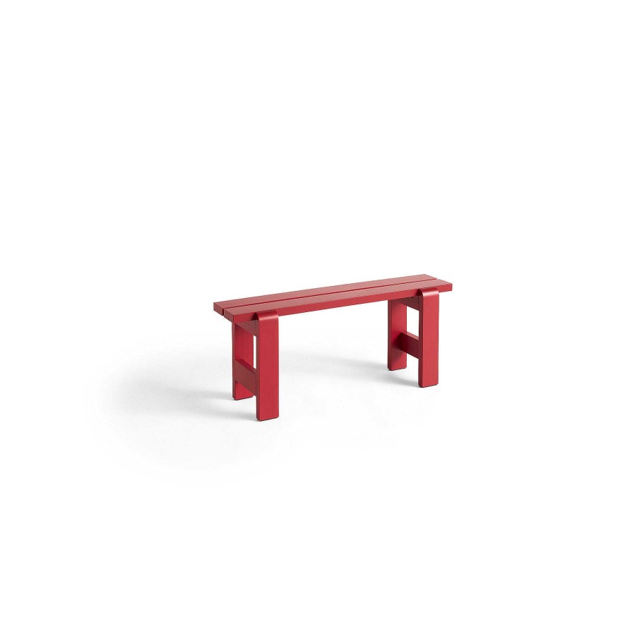 HAY Outdoor Chairs | Weekday Bench | Bench | Red