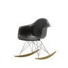 Vitra Chairs | Eames Plastic Armchair Rar - Rocking Chair | Black - Chrome - Golden Maple