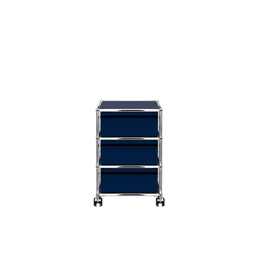 USM Decoration | Haller 34 | Storage Cabinet With Wheels 41X52 - Steel Blue