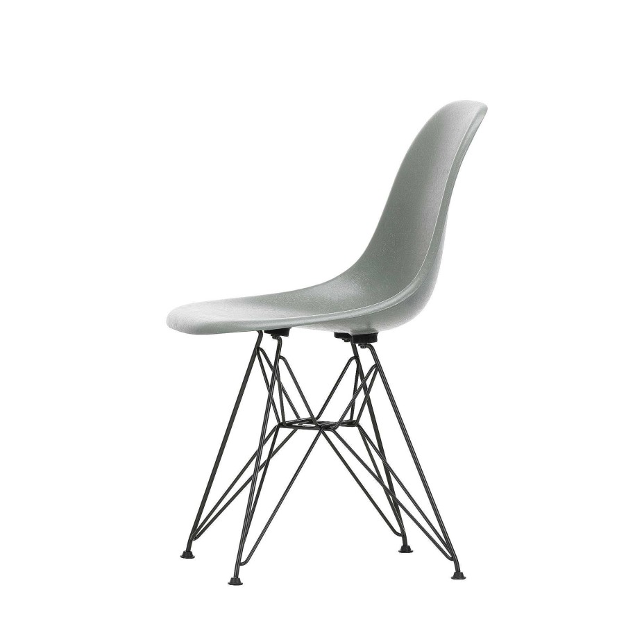 Vitra Chairs | Eames Fiberglass Side Chair Dsr | Eames Sea Foam Green - Black