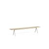 HAY Benches | Pyramid Bench 12 | Bench 250 - Steel Structure - Matt Lacquered Solid Oak