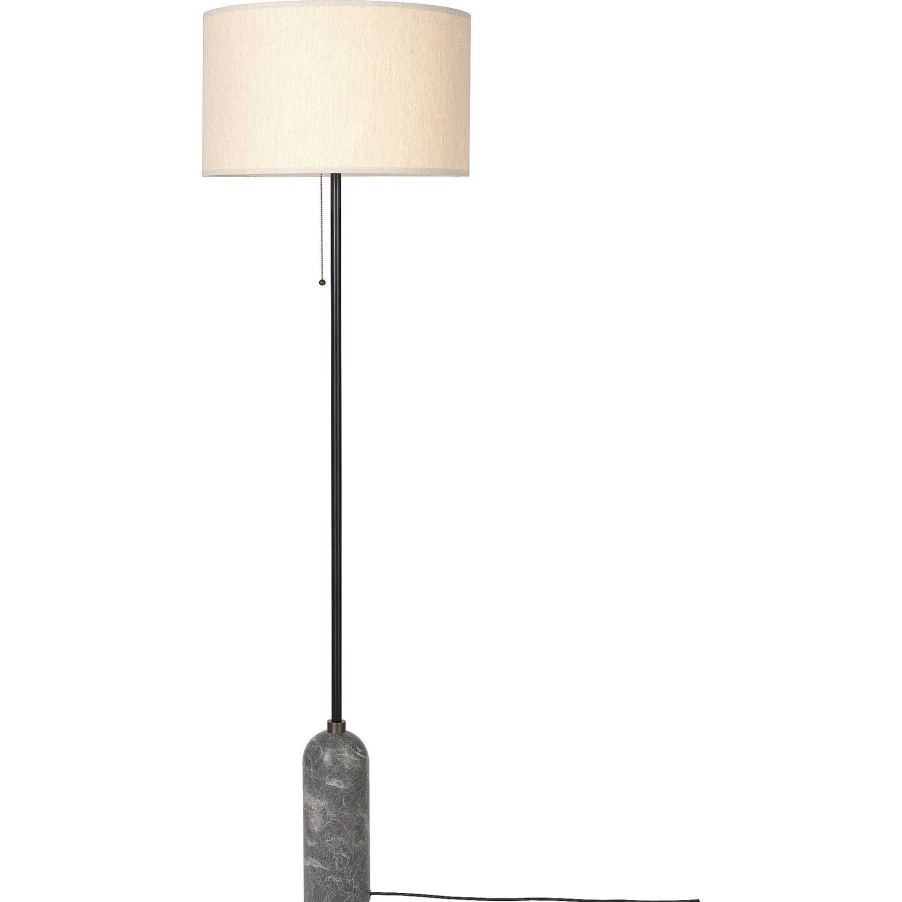 GUBI Pendant Lights | Gravity Floor Lamp | Canvas - Grey Marble