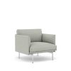 Muuto Single Armchairs | Outline Studio Chair | Armchair | Clay Fabric