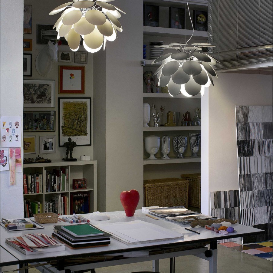 Marset Pendant Lights | Discoco 68 | Pendant Lamp | Matte Grey