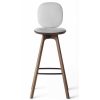 Brdr. Krüger Stools | Pauline Comfort Bar Stool H65 | Fumed Oak-Grey Leather