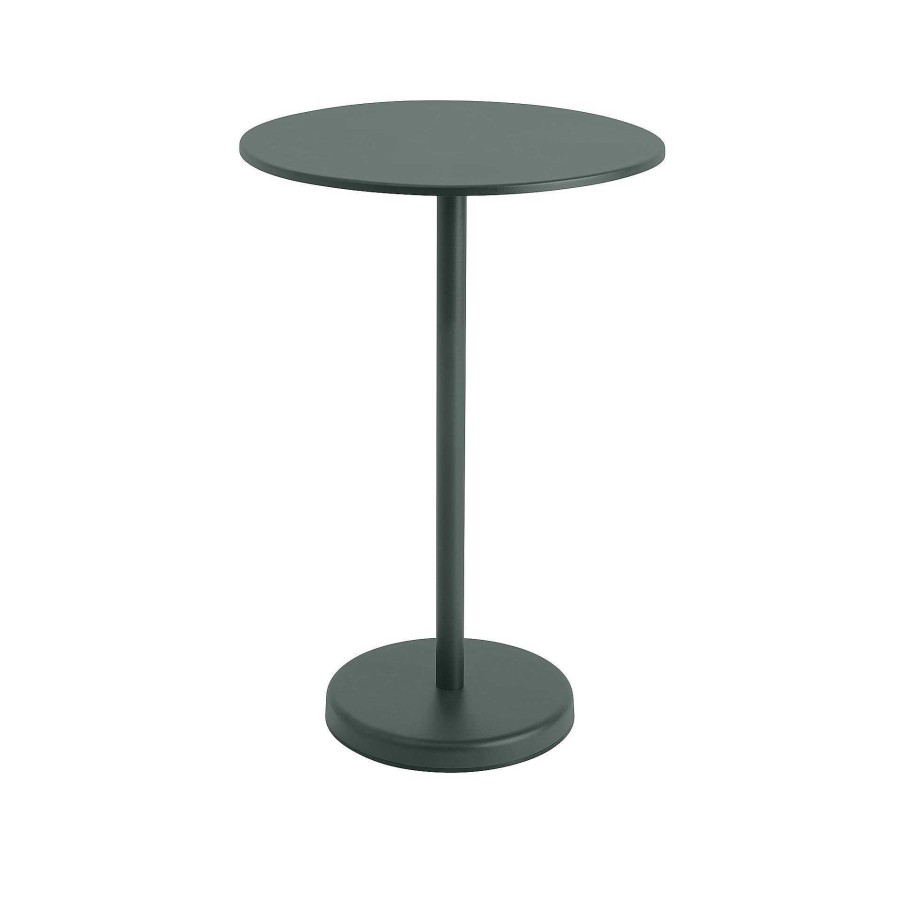 Muuto Coffee Tables | Linear Steel Cafe Table | Coffee Table | Dark Green