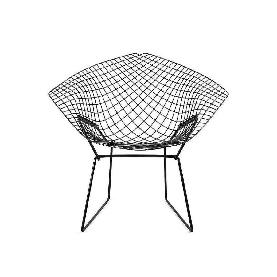 Knoll Outdoor Chairs | Bertoia Diamond Chair | Outdoor Armchair | Black