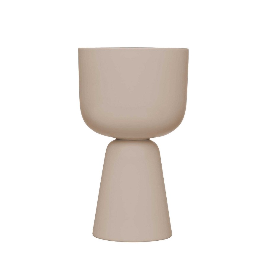 Iittala Vases | Nappula Plant Pot | Vase 260X155 - Beige