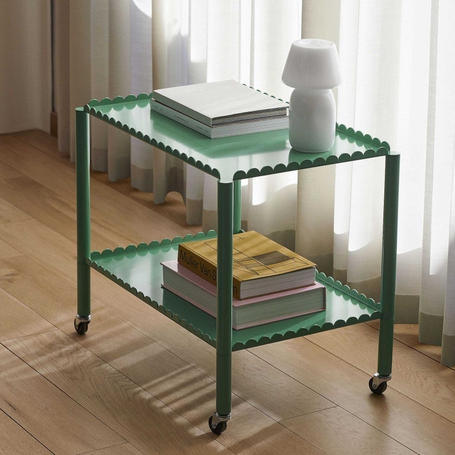 HAY Coffee Tables | Arcs Trolley | Trolley | Jade Green